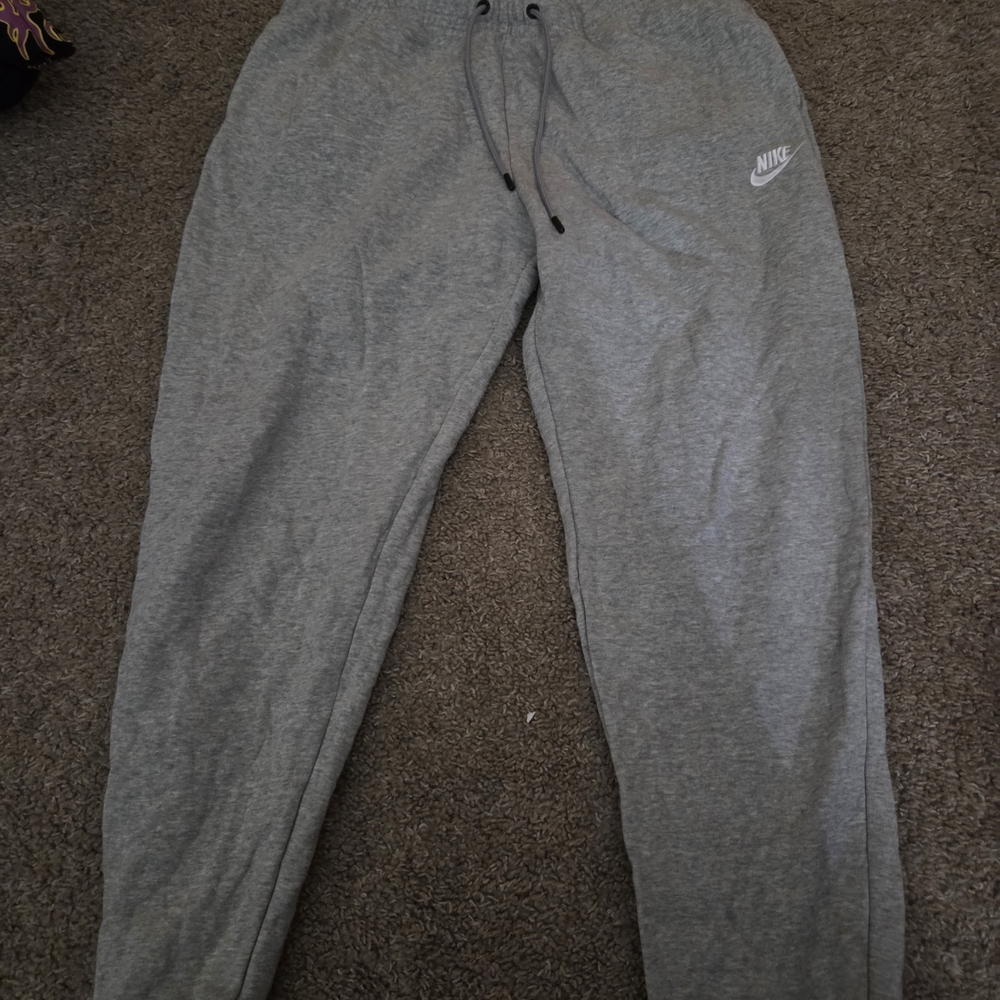 Nike Black and Gray Label Sweatpants